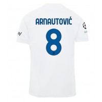 Inter Milan Marko Arnautovic #8 Bortatröja 2023-24 Korta ärmar